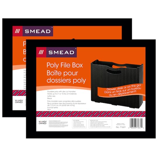 Smead&#xAE; Poly File Box, 2ct.